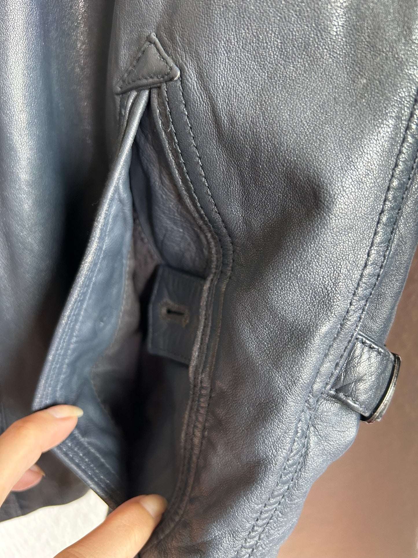 Massimo Dutti Leather jacket (Men-M)