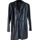 Vintage black leather coat