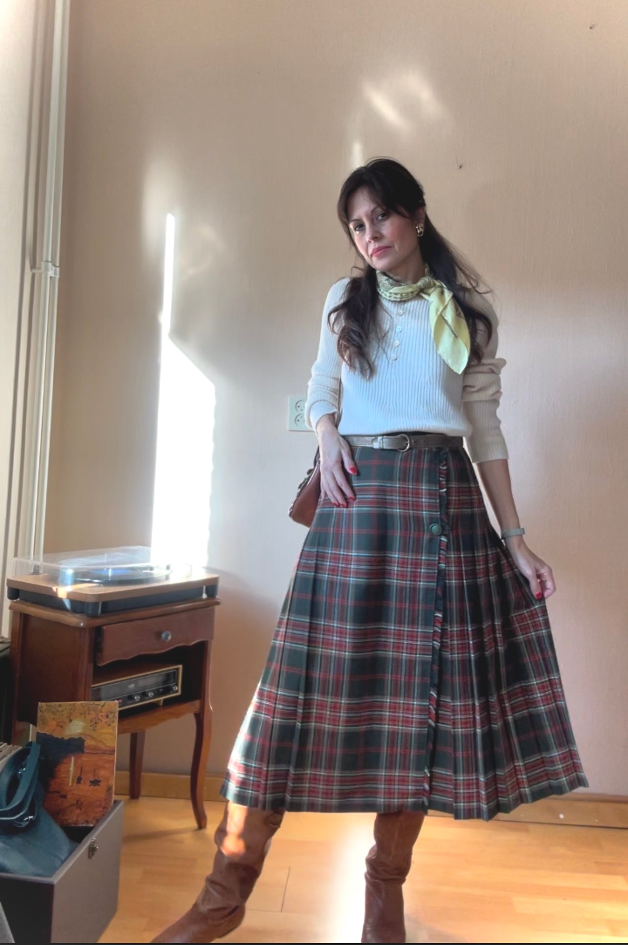 Vintage pleated skirt