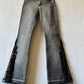 Vintage sequin flared jeans