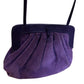 Vintage purple suede clutch