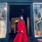 Vintage Red Wool Statement Coat – Milano (M/42)