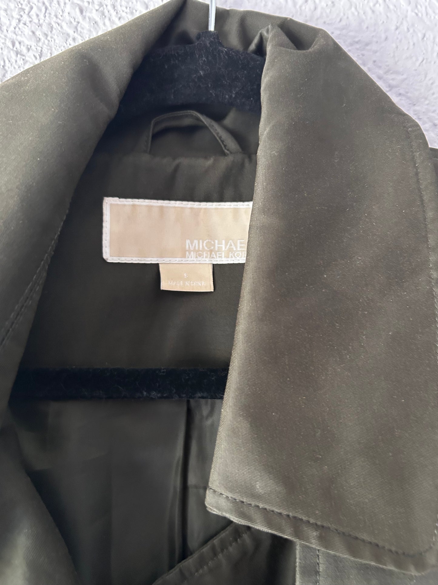 MICHAEL Michael Kors Olive Green Trench Coat – Size S