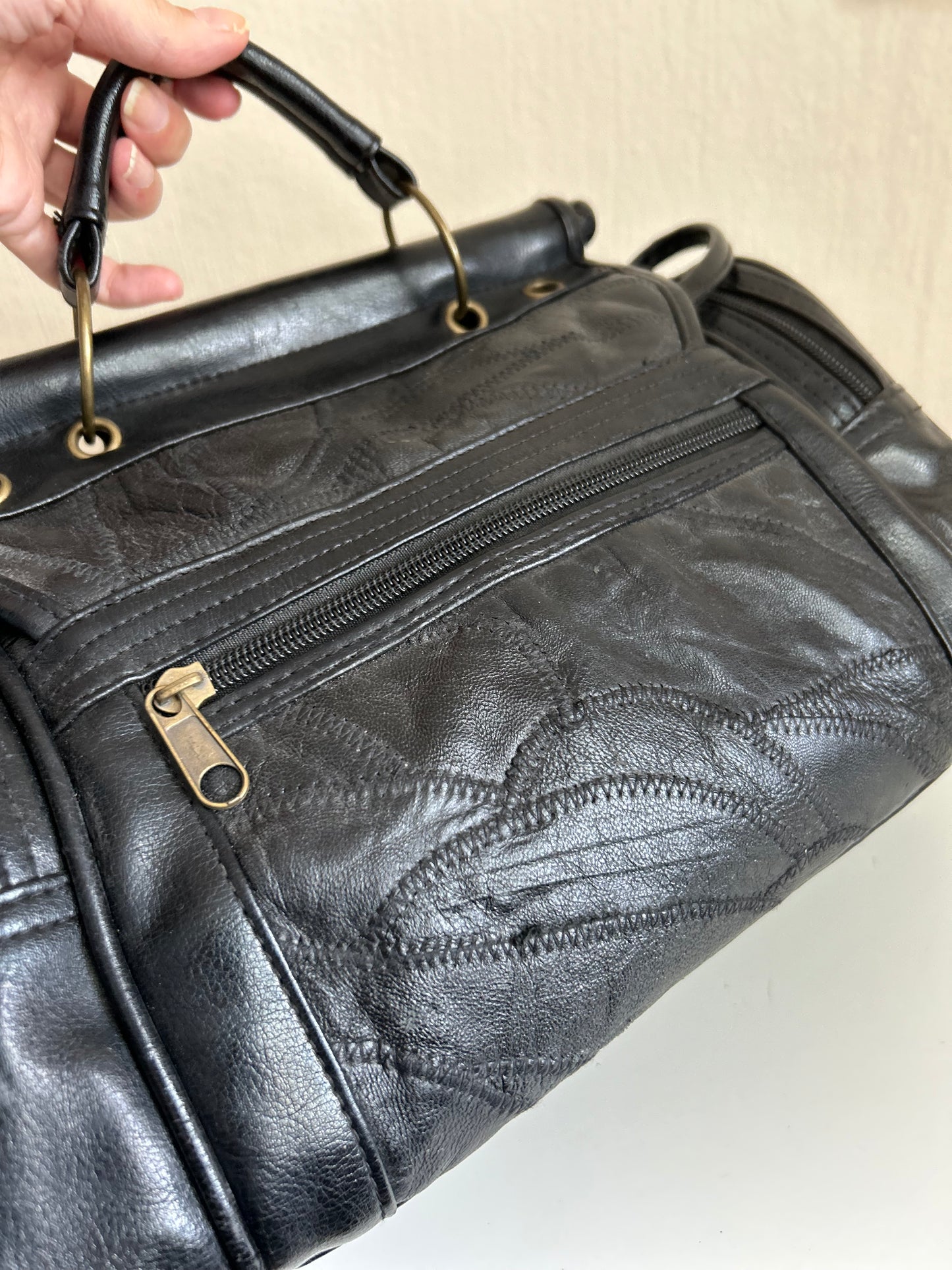 Genuine leather handbag