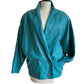 Turquoise leather jacket