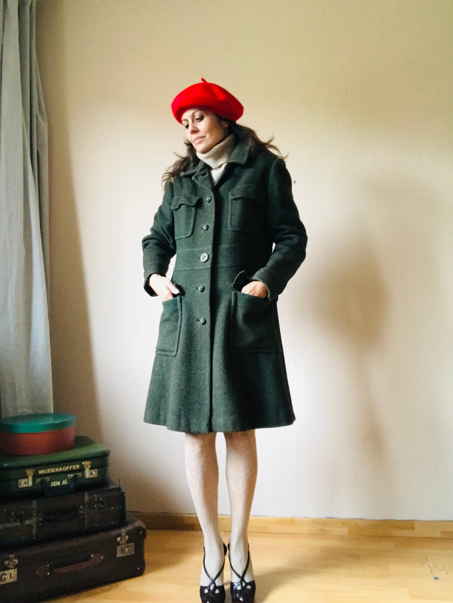 60s vintage  wool coat