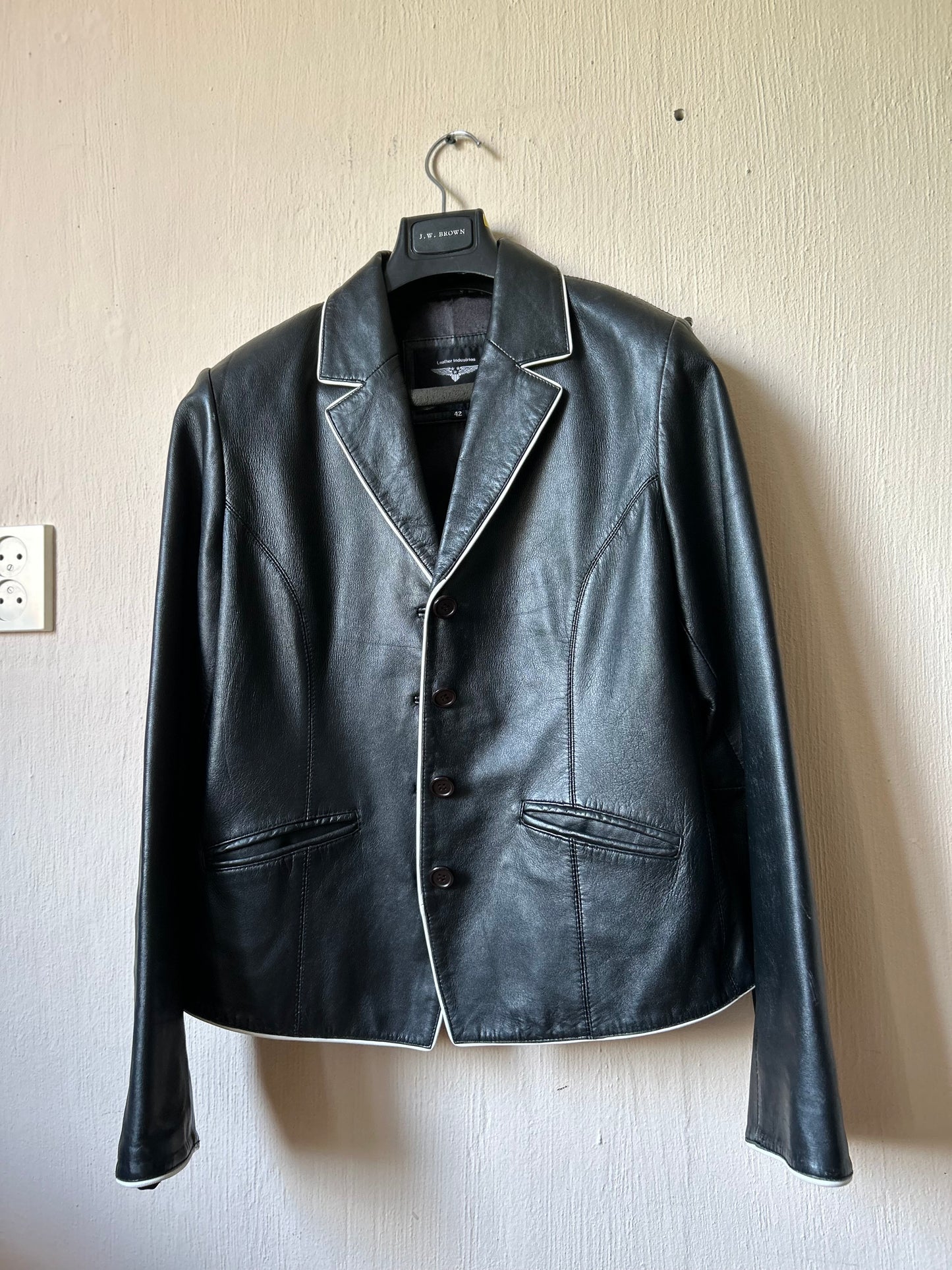 Vintage leather blazer