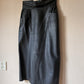 80s Maxi leather skirt (M/L)