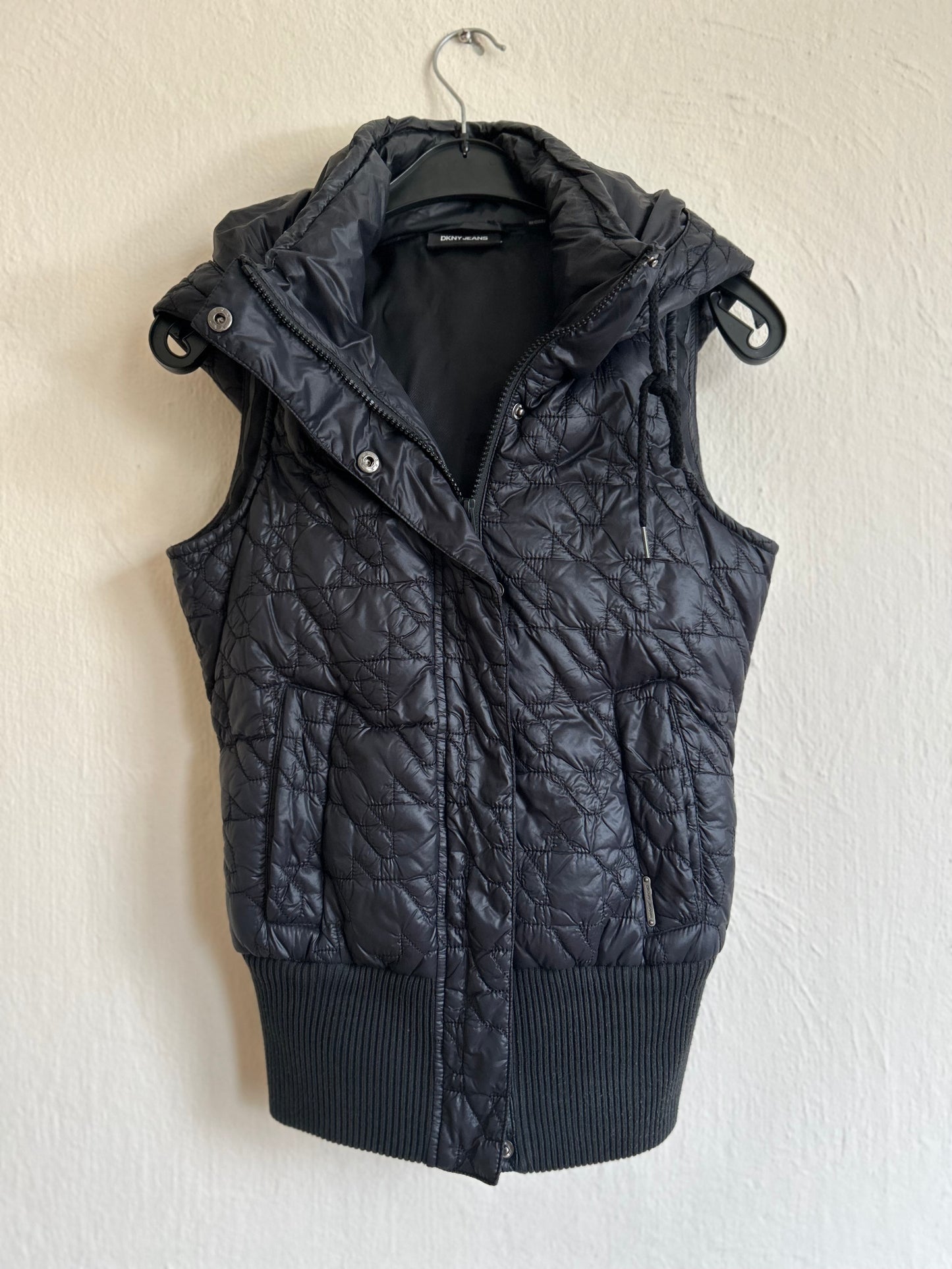 Dkny hoodie puffer vest