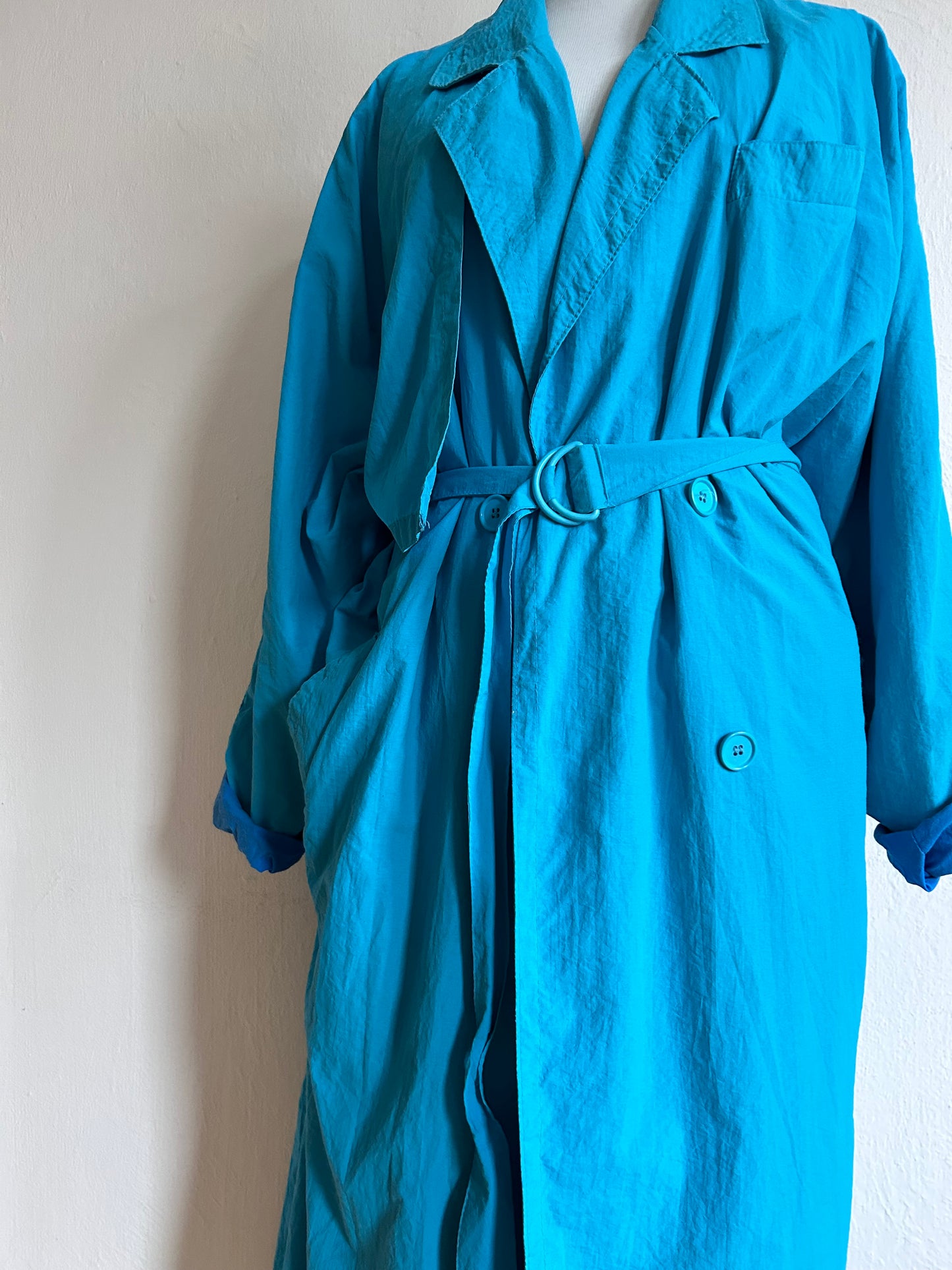 90s Vintage maxi trench coat