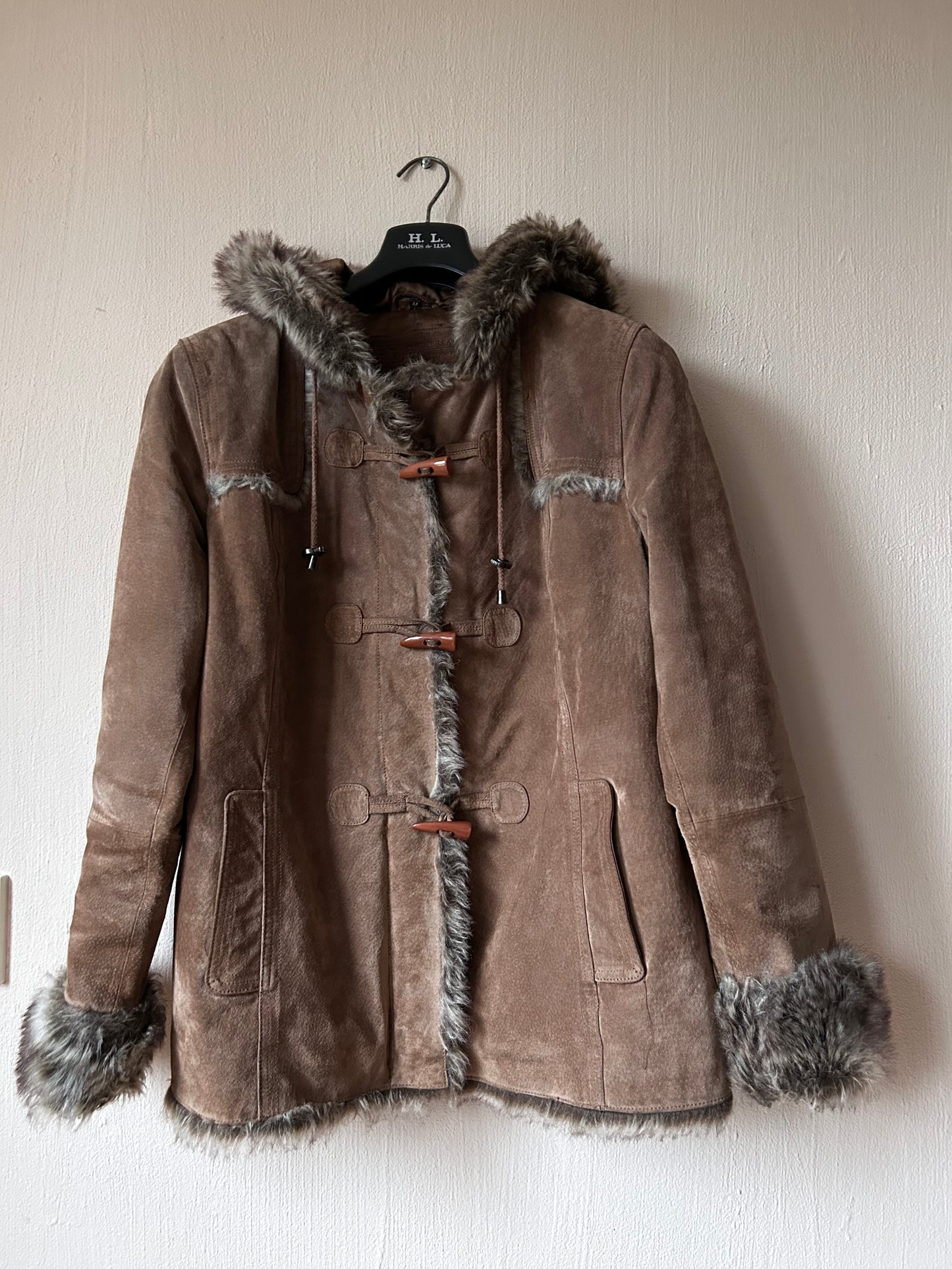 Vintage leather parka