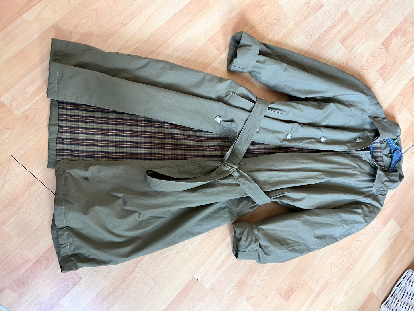 Vintage maxi trench coat XL