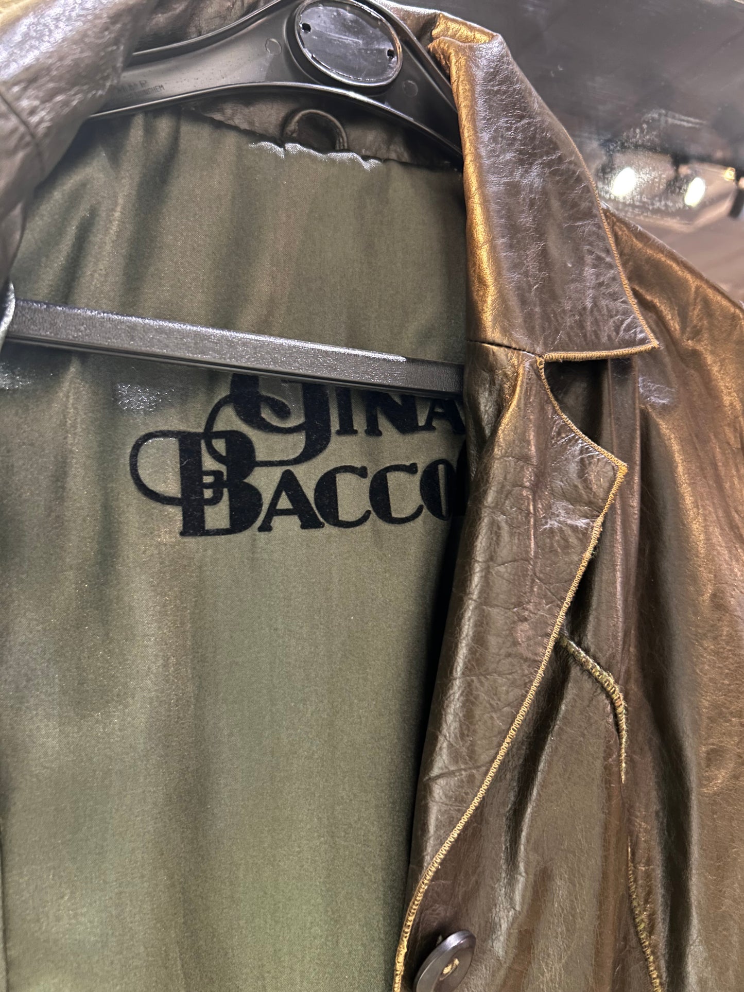 90s Gina Bacconi leather coat
