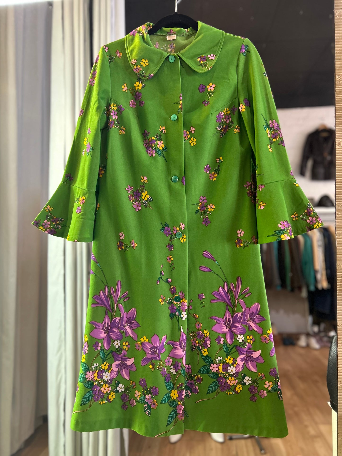 70s vintage dress XL