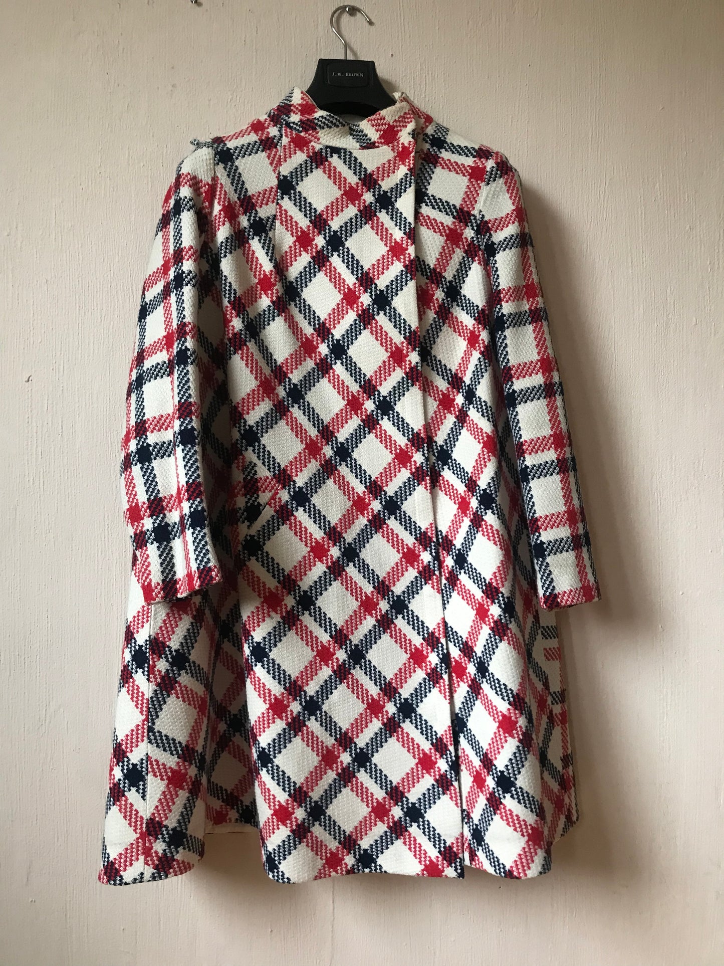 70s plaid coat