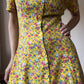 Vintage floral print dress