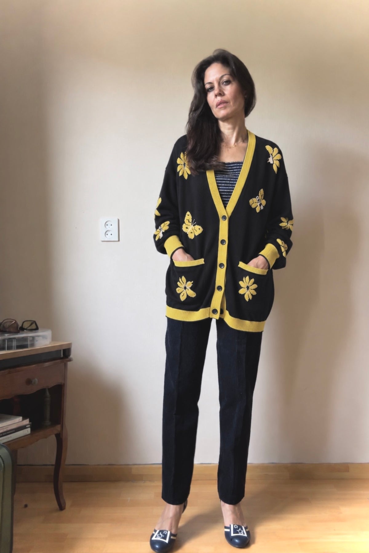 Escada 100% coton cardigan (38)