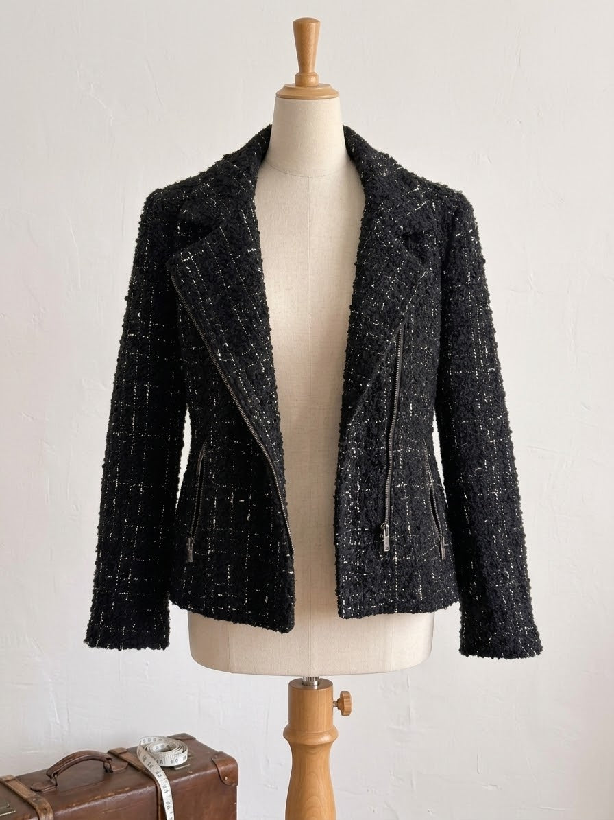 Gerard Darel Black Tweed Jacket