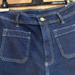 Wide leg culotte jeans