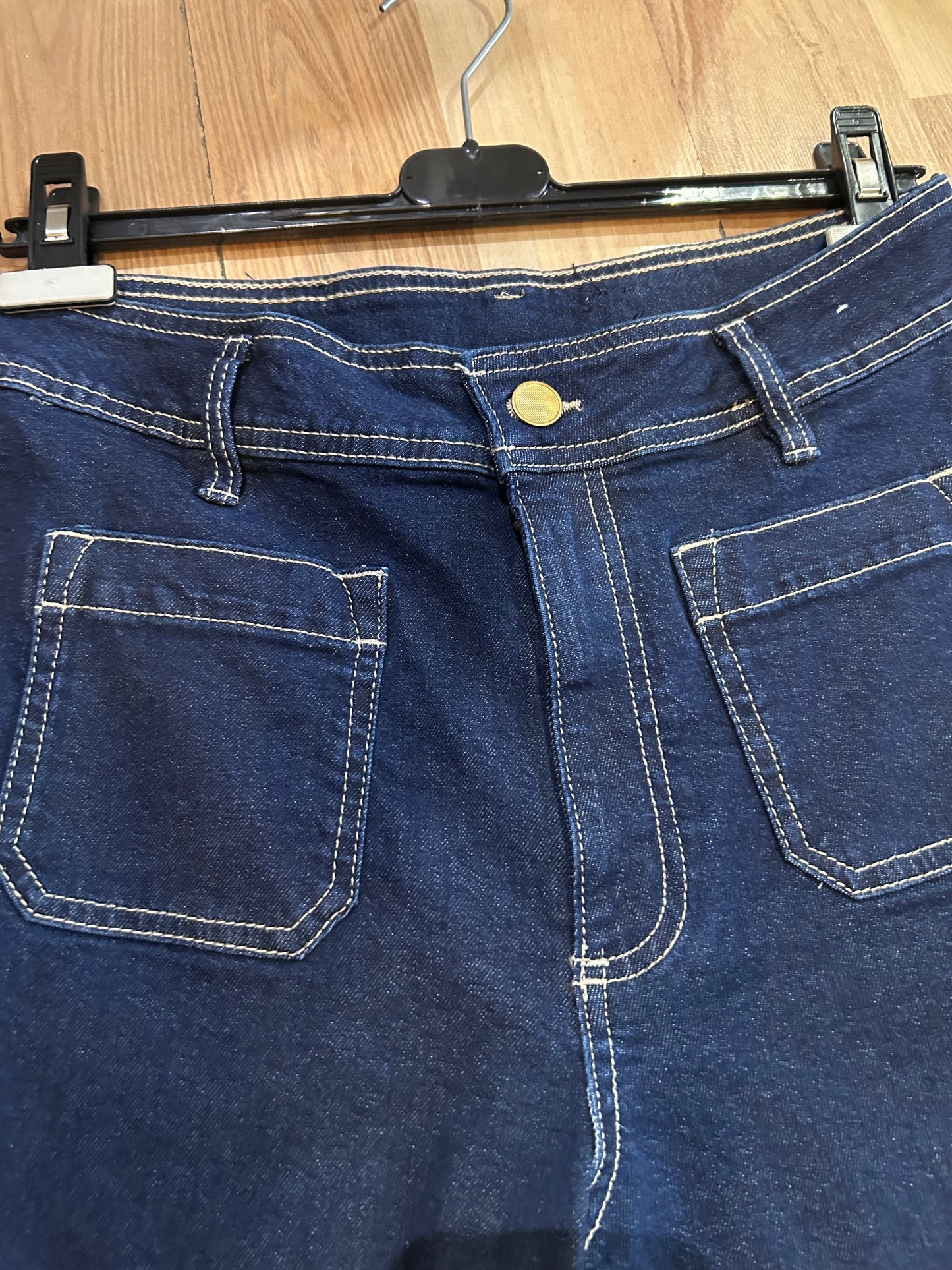 Wide leg culotte jeans