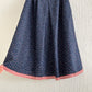 Vintage midi pleated skirt