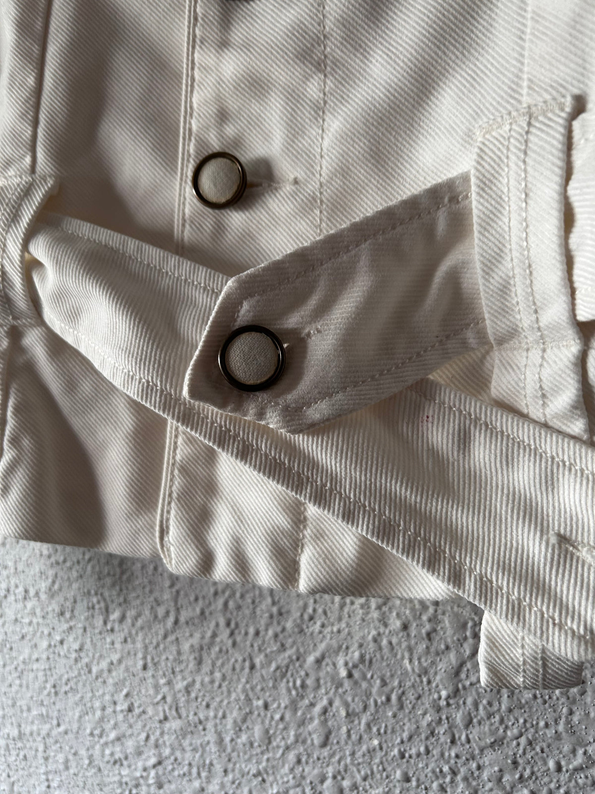DIESEL Vintage White Belted Safari Canvas Jacket