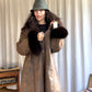 80s vintage winter coat (L)