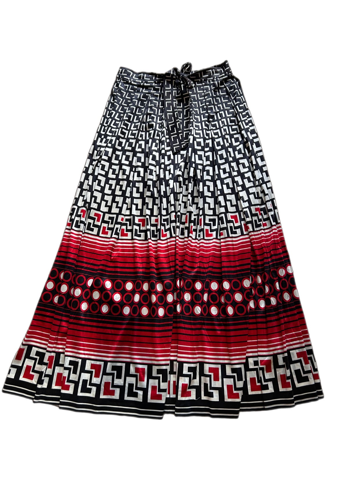 Vintage pleated long skirt