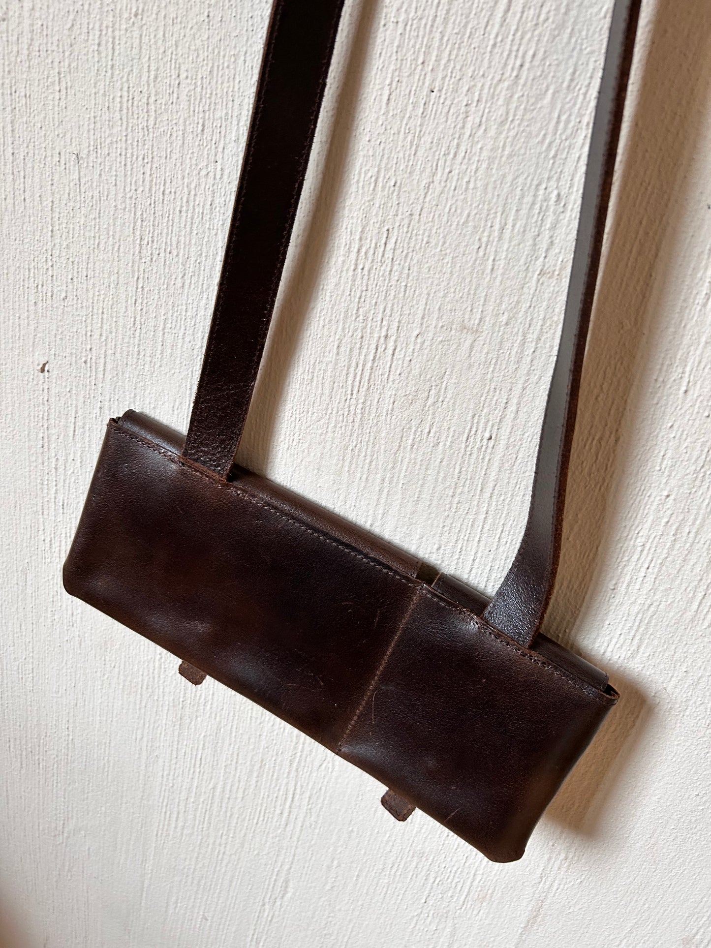 Vintage leather crossbody