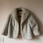 Vintage faux fur crop coat