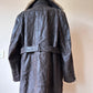 Vintage leather coat with padded lining XL