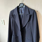 Vintage 1970s French Tailored Worsted Wool Blazer
