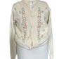 Embroidered wool cardigan