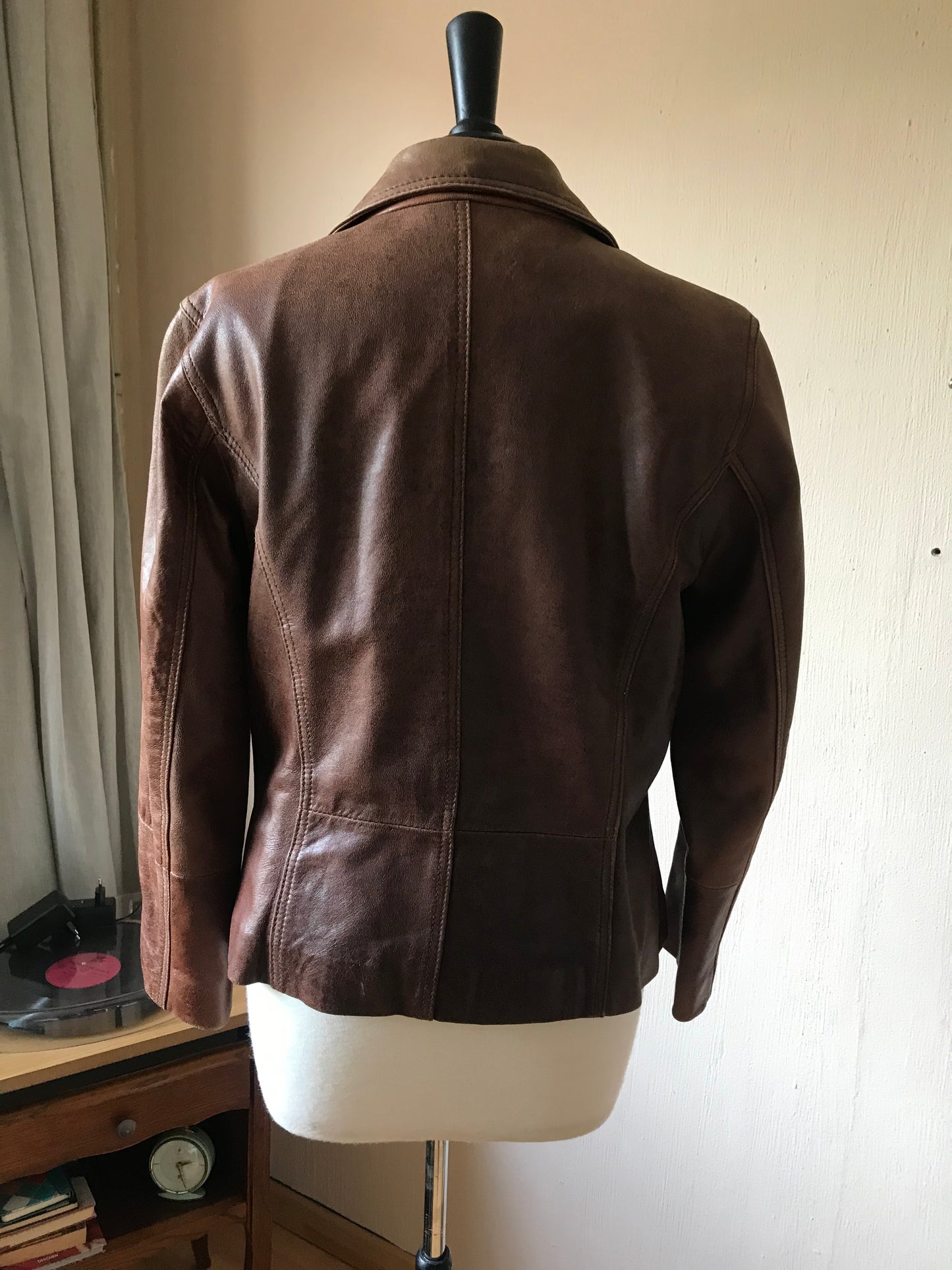 Vintage leather blazer