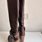 Vintage platform knee boots