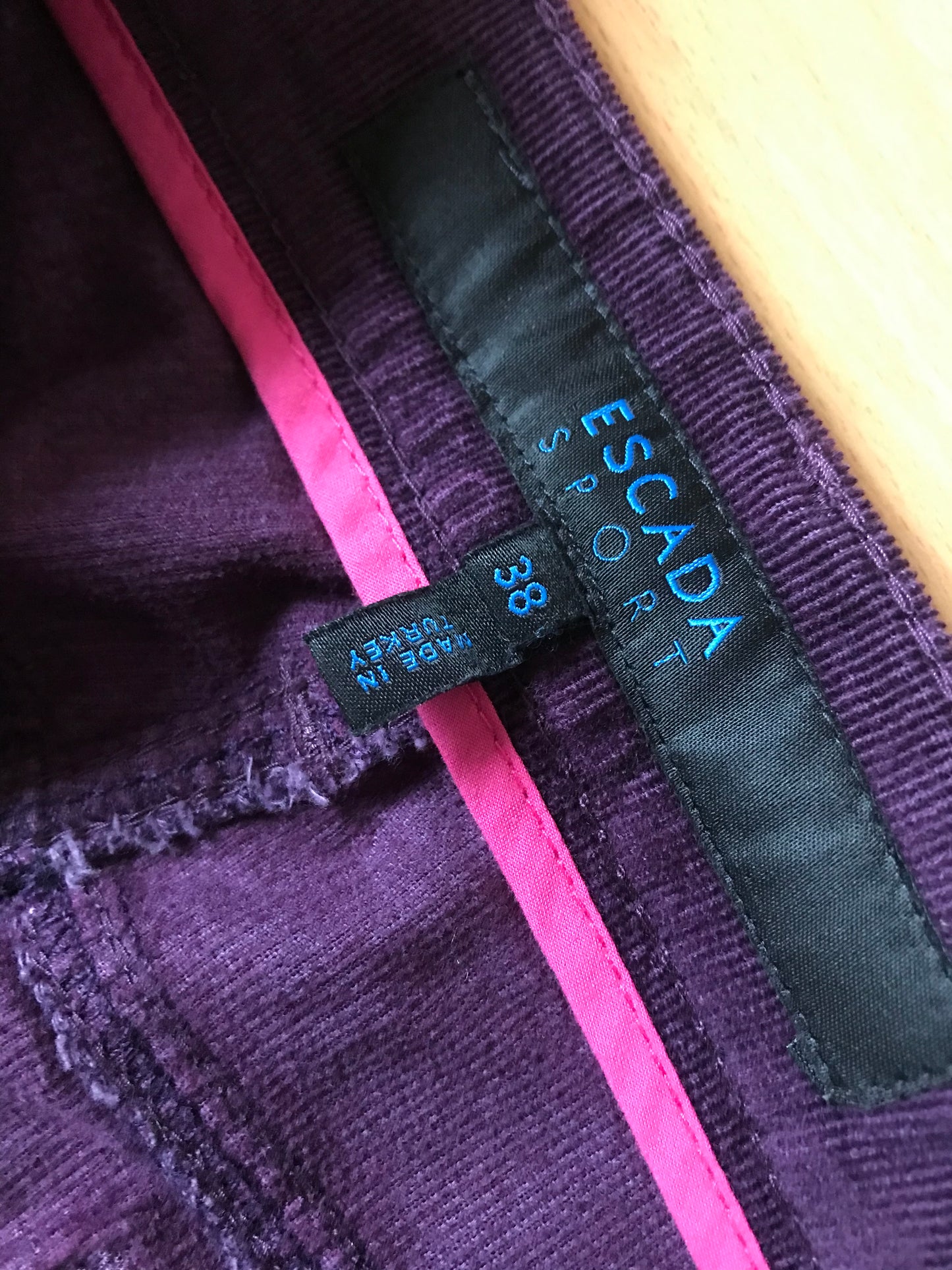 Escada corduroy pants