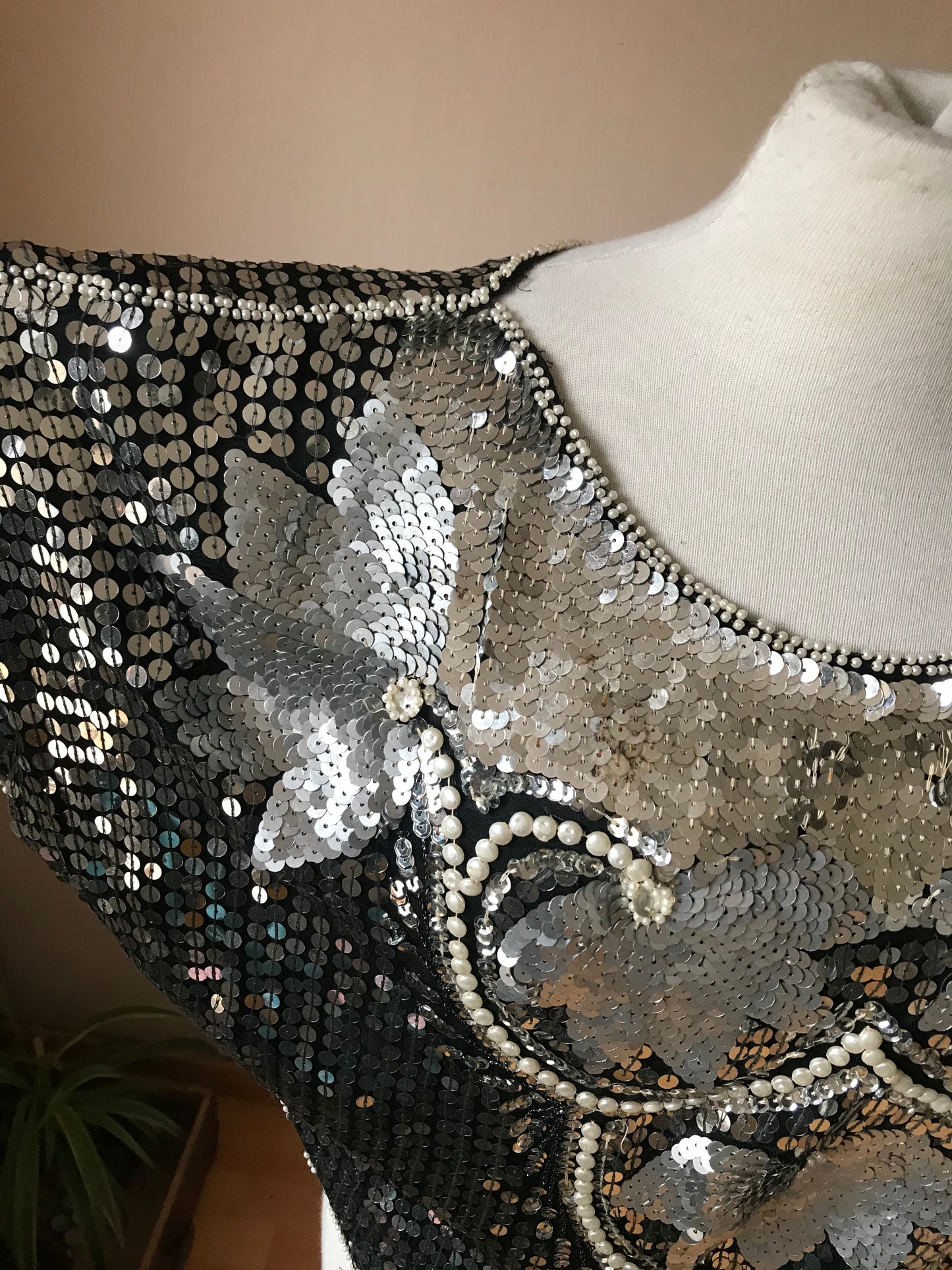 Full sequin butterfly top