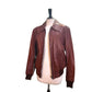 Vintage Brown Nappa Leather Bomber Jacket – Size 40 (M/L)