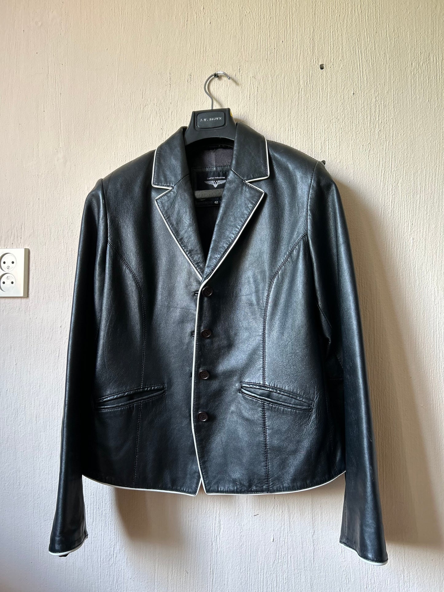 Vintage leather blazer