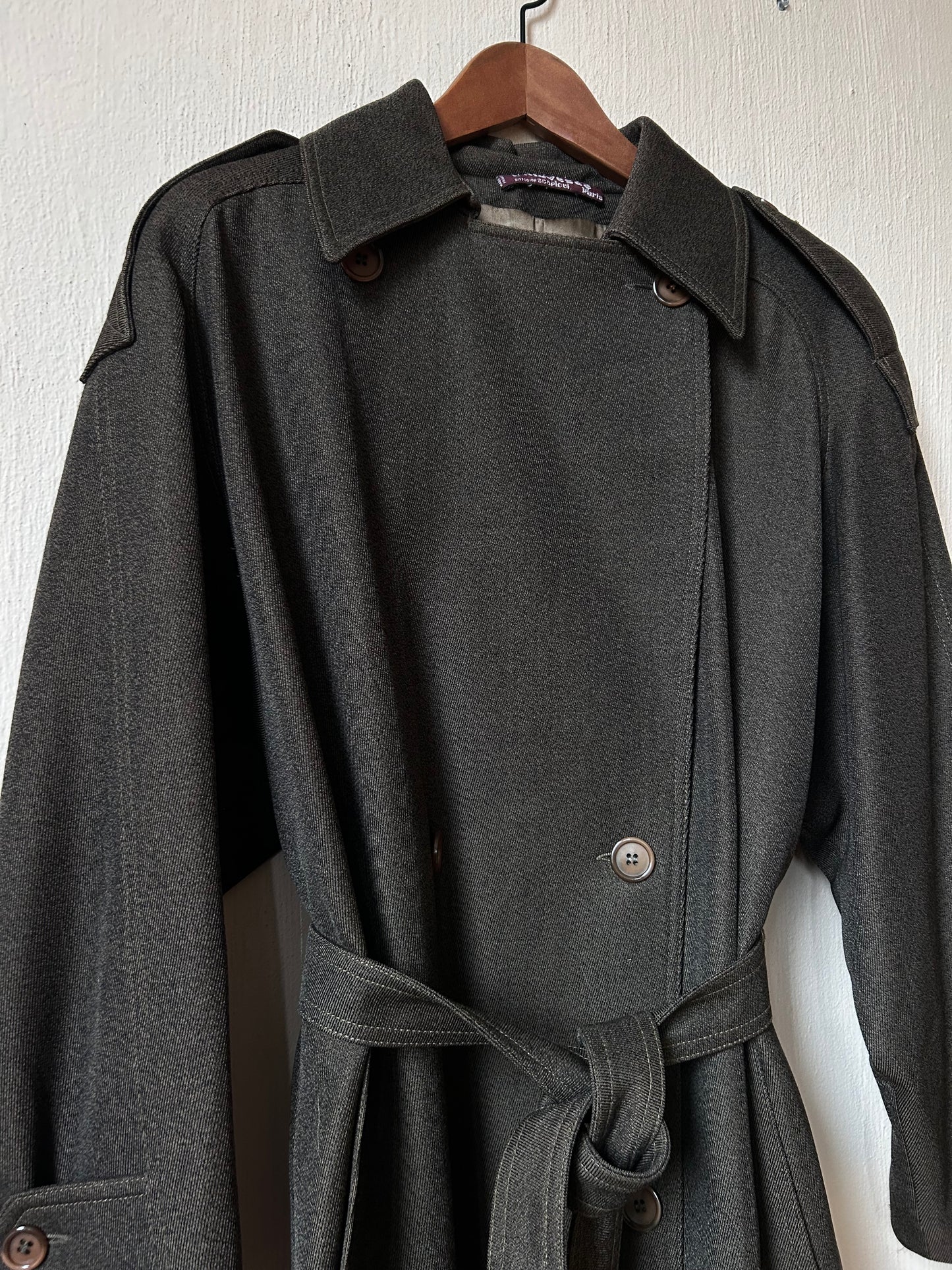 Vintage wool trench coat