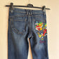 Vintage embroidered jeans