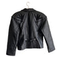 80s leather crop jacket