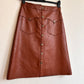 Faux leather skirt M