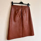 Faux leather skirt M