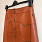 Faux leather skirt M