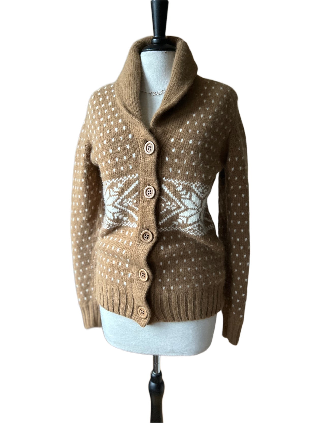 Angora wool blend cardigan