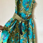 Belted vintage summer dress