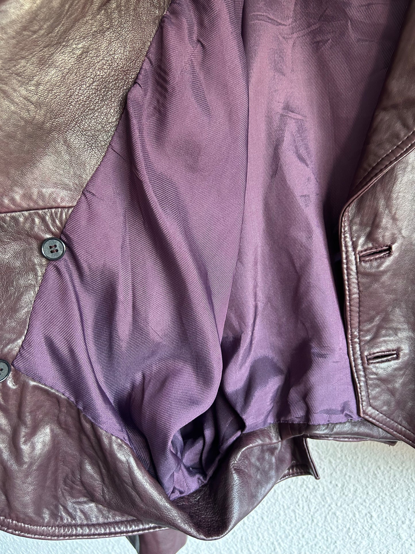 80s vintage lamb leather jacket