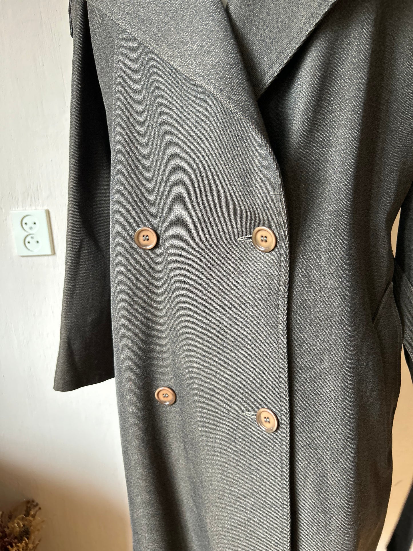 Vintage wool trench coat