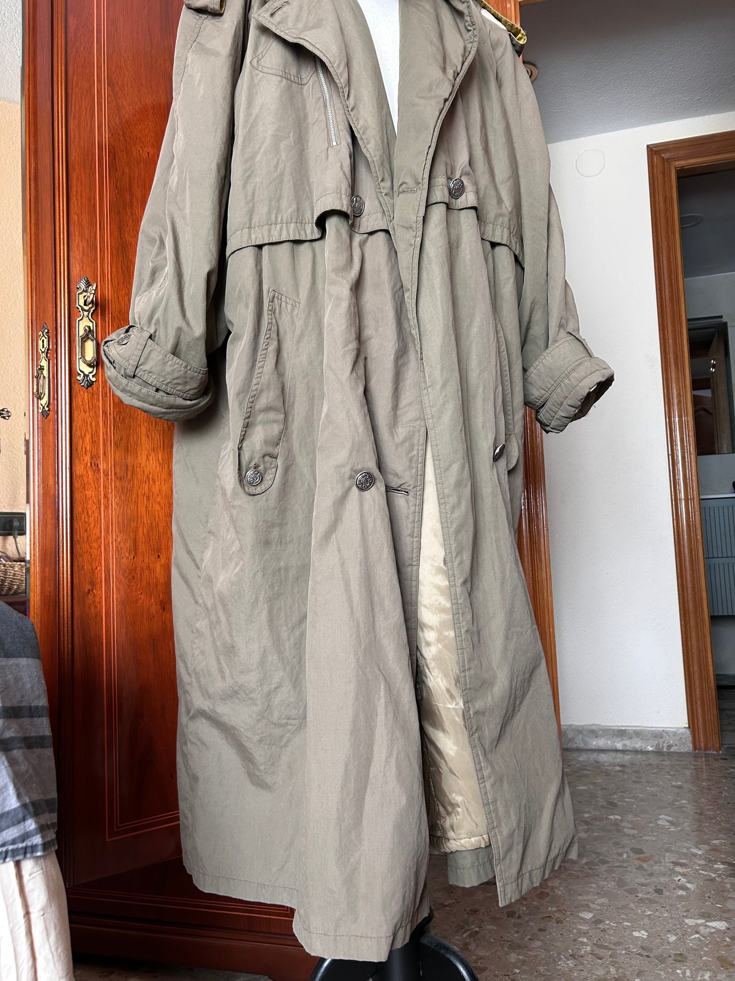 Vintage maxi trench coat